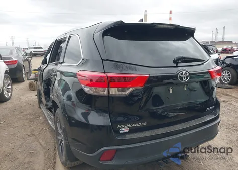2017 Toyota Highlander Xle z USA, uszkodzony, nr VIN 5TDJZRFH7HS452371